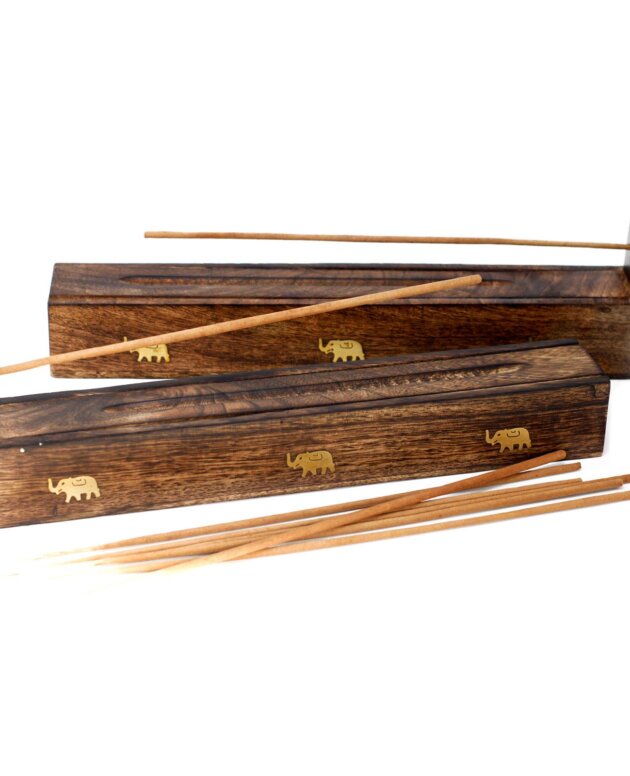 Mango Wood Incense Box - Assorted