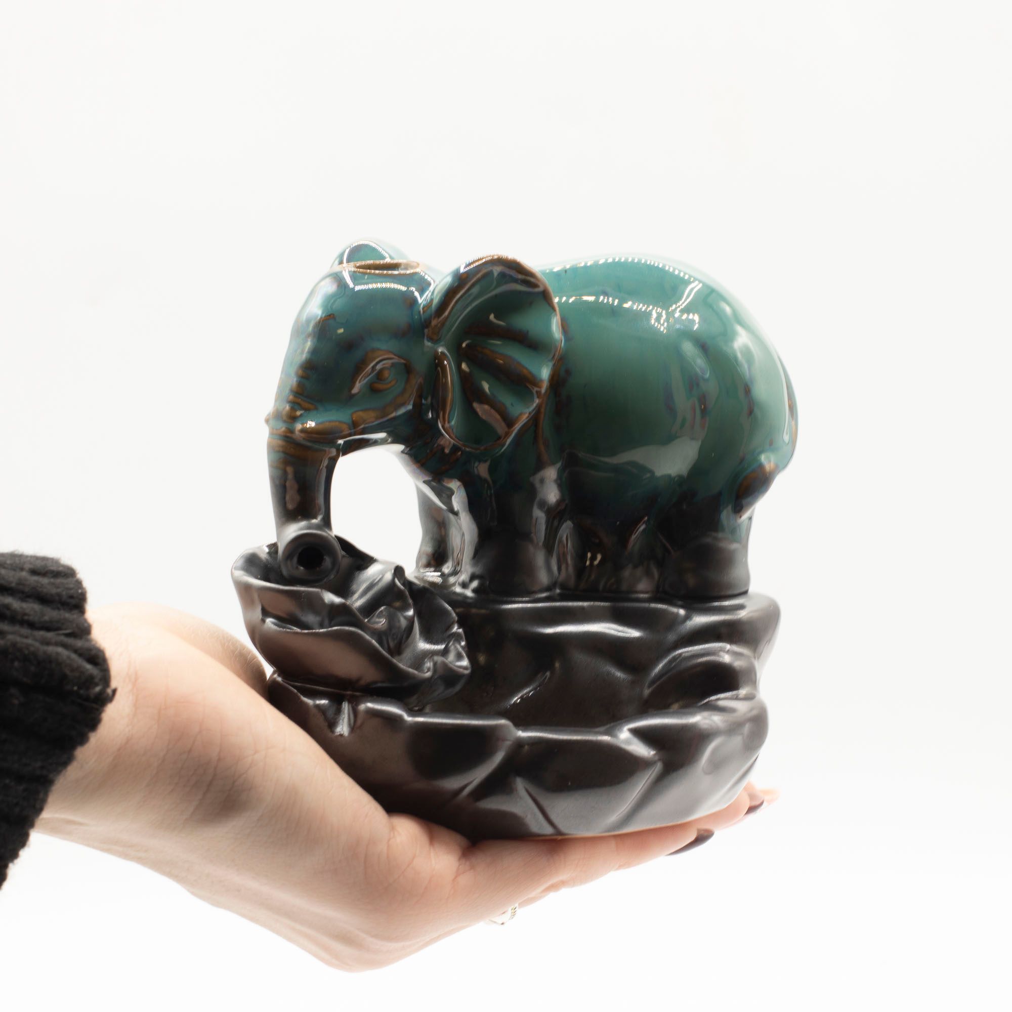 Backflow Incense Burner - Elephant at Pool - Image 3