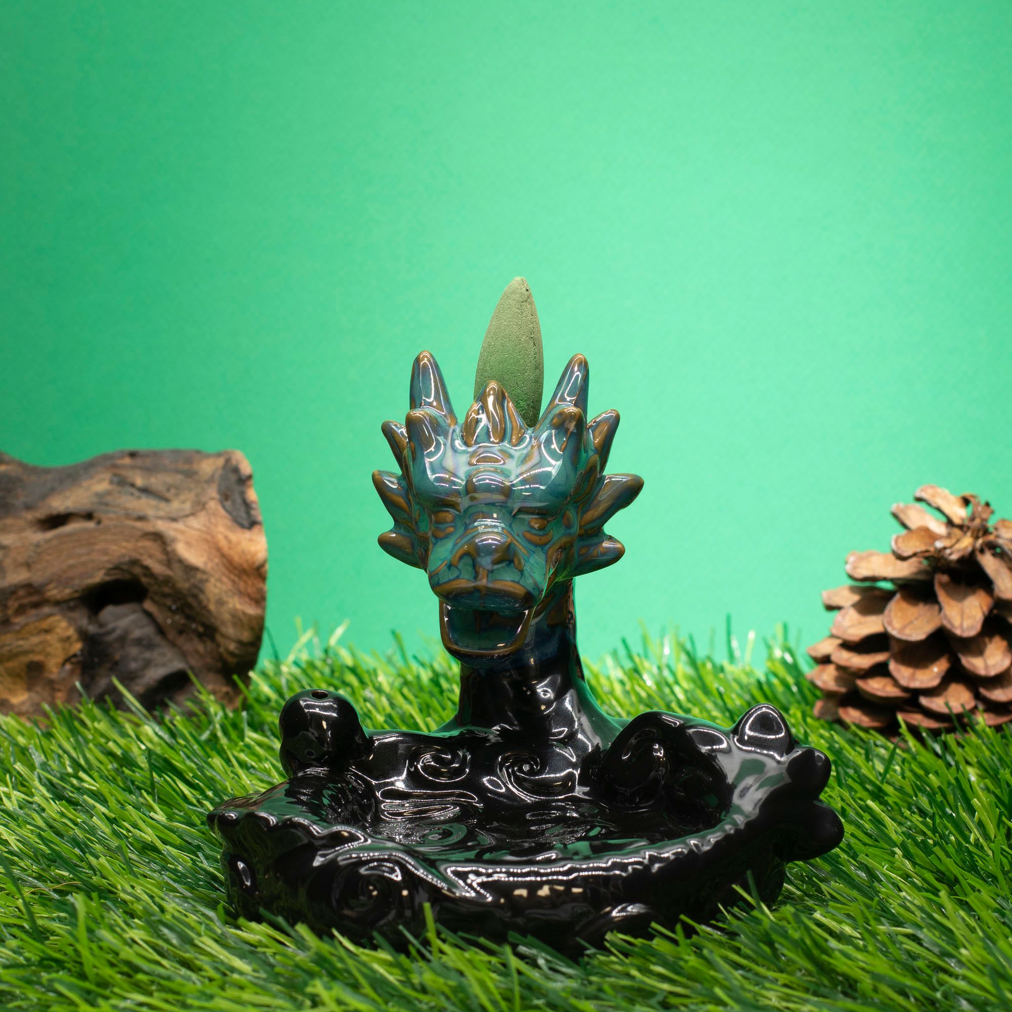 Backflow Incense Burner - Large Dragon Pool - Image 2