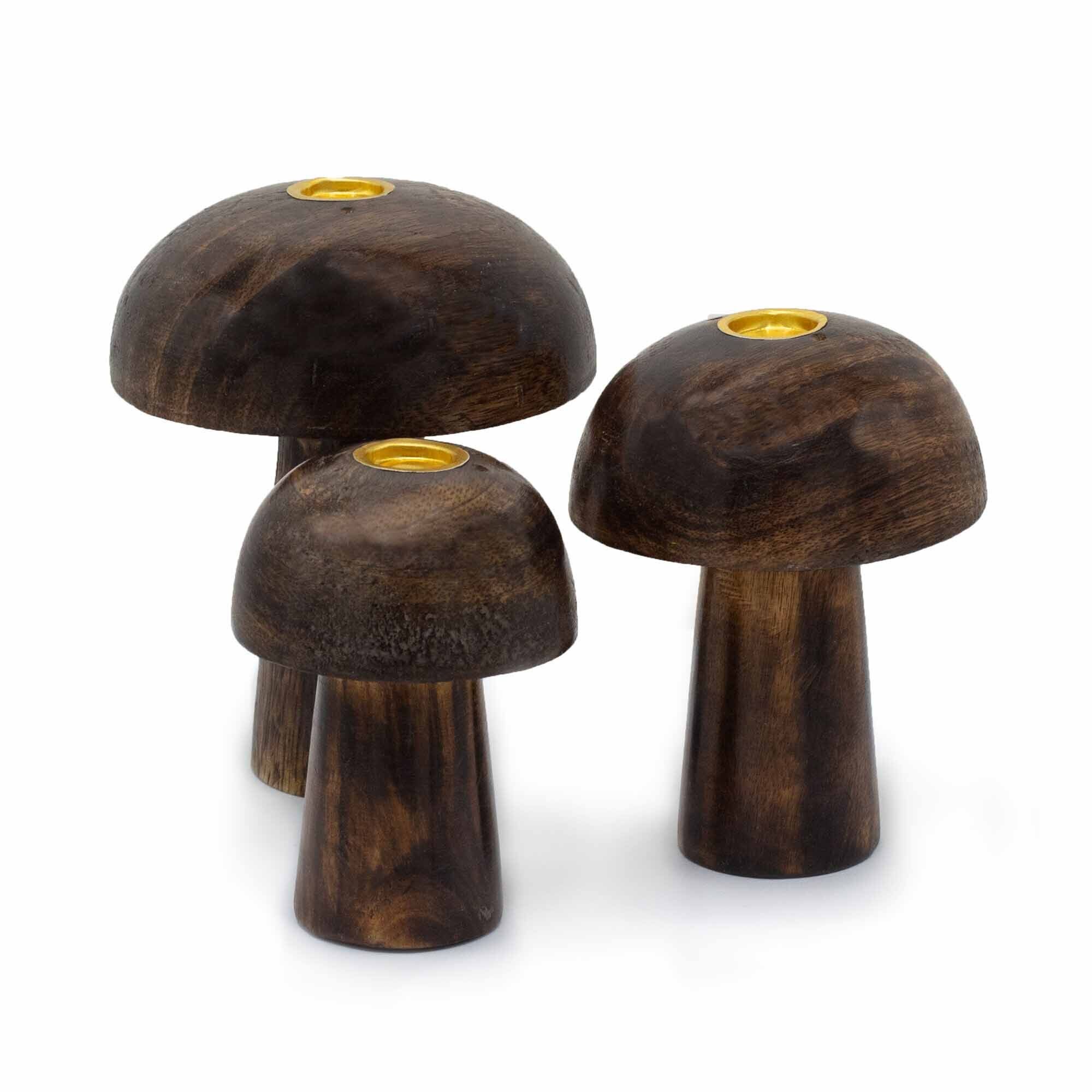 Set of 3 Incense Cone Mushrooms ((10cm 9cm 8cm) - Image 4